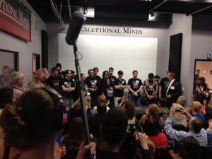 Students at the presentation