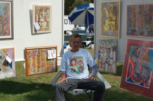 Rodger at the Mental Health Art Fair