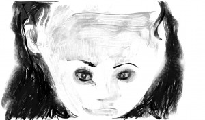 7 year-old Sarah Smith self-portrait