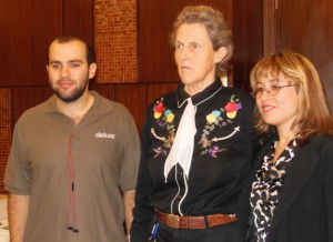 Temple Grandin with Noah and Dani