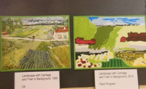 Kevin replicated a postcard based on his favorite artist Vincent Van Gogh