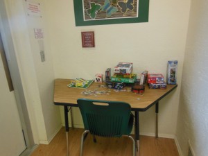 Puzzles while students wait for pick up.