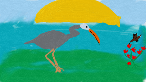 "Hummingbird and Heron" by Maile, Ben's cousin