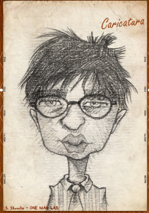 Alexandre Self-portrait caricature