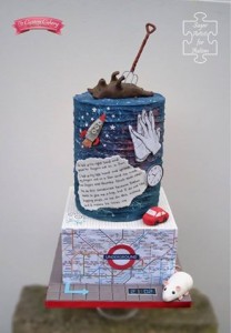 Melanie Williams from the U.K. created this cake inspired by the Curious Incident of the Dog at Night