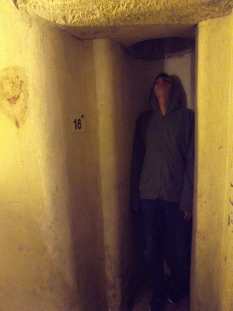 Holes to stand in