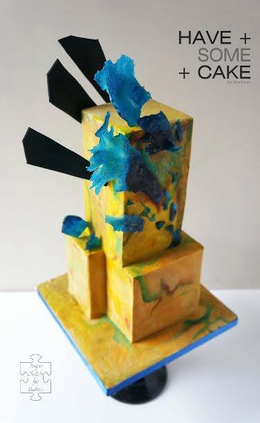 Cake inspired by Kimberly Gerry Tucker's art