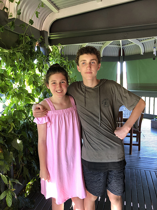 Zalie and her twin brother Flynn