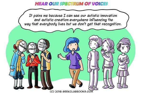 Hear Our Spectrum Of Voices Autistic Advocacy Comic The Art Of Autism