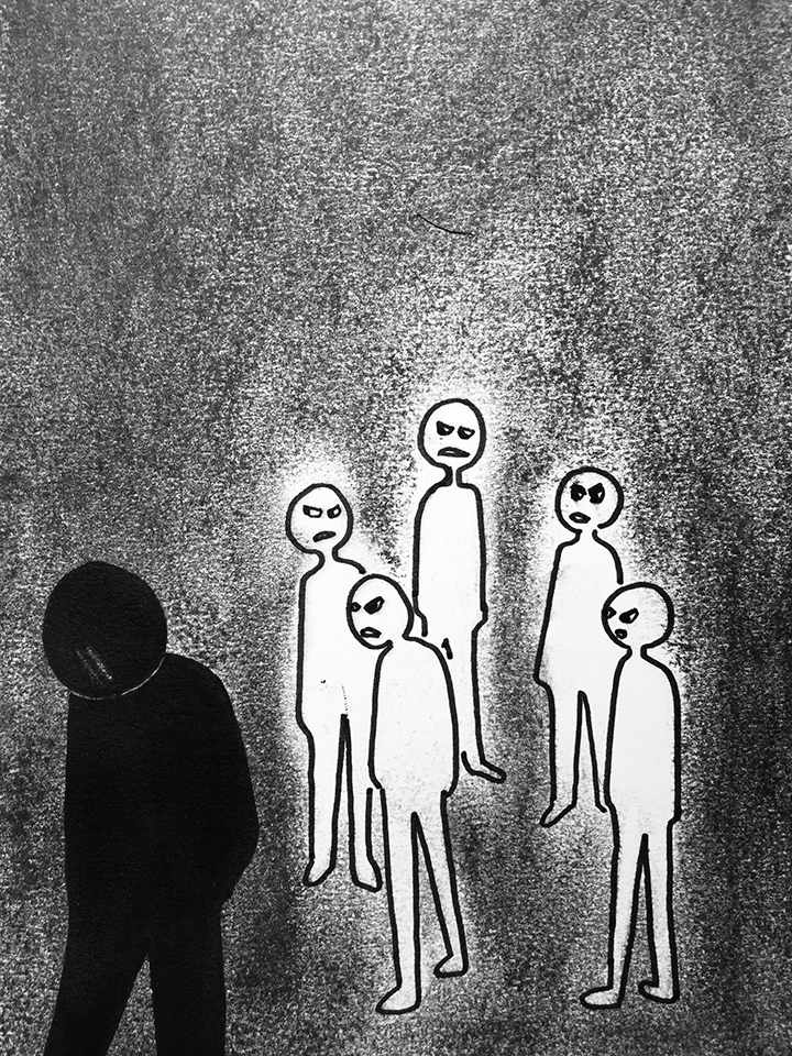 loneliness drawings